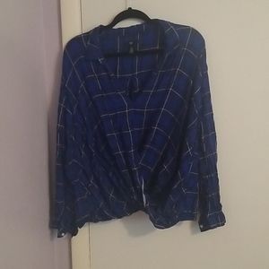 Gap Blue Striped Long Sleeve Shirt Size XXL